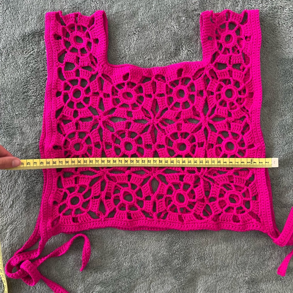 Handmade Crochet Vest – One Size Fits All - Picture 5 of 6